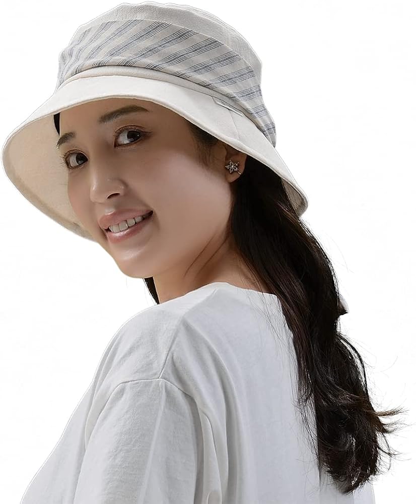 Amazon | [アーヴェヴェ] レディース ハット ストライプ リボン