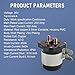 LDMINDA 36V 4 Terminal Solenoid 20468G1 36V Solenoid Relay Switch Replacement for EZGO/Cushman/Textron Club Car DS Columbia Yamaha Electric for 1989 -up Replace 114-3611-020 586-117111 586-906