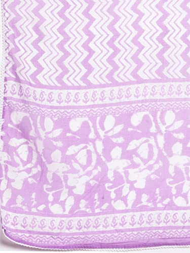 Image of ishin Women's Mauve Embroidered Anarkali Kurta with Trouser & Dupatta