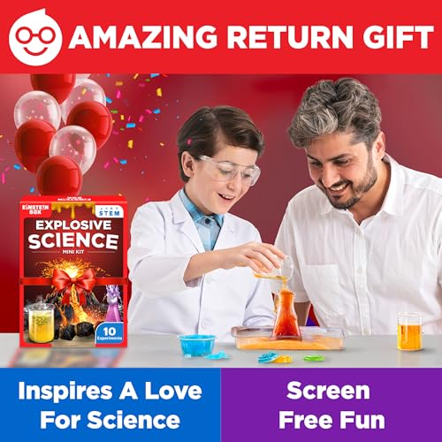 Image of Einstein Box Science Return Gift Sets for Kids Age 6-12 | Explosive Science Kit with 10 Thrillling Experiments