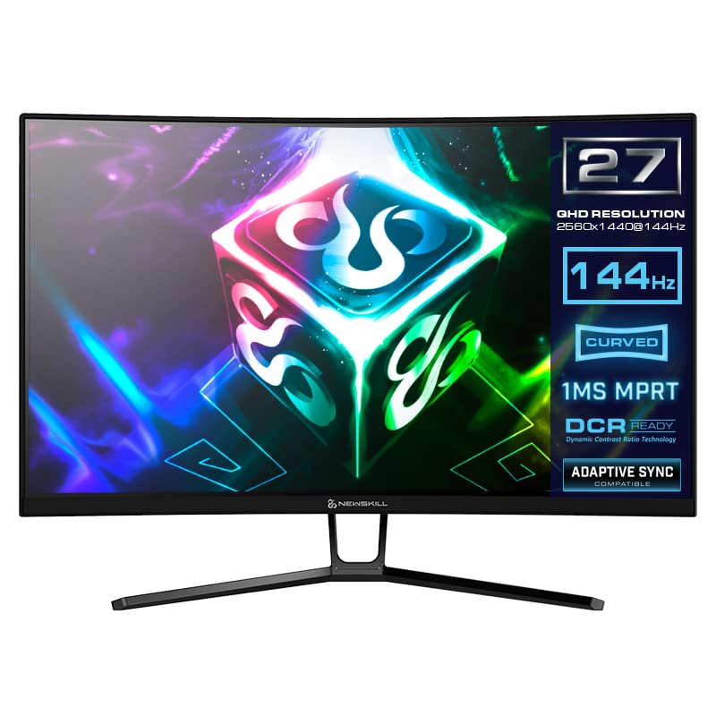 Newskill Icarus 27' QHD 144Hz - Monitor Gaming con Pantalla VA Curva y...