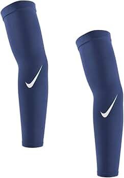 Amazon.com: Nike Pro Adult Dri-fit Arm Sleeves 4.0 Navy | White (L