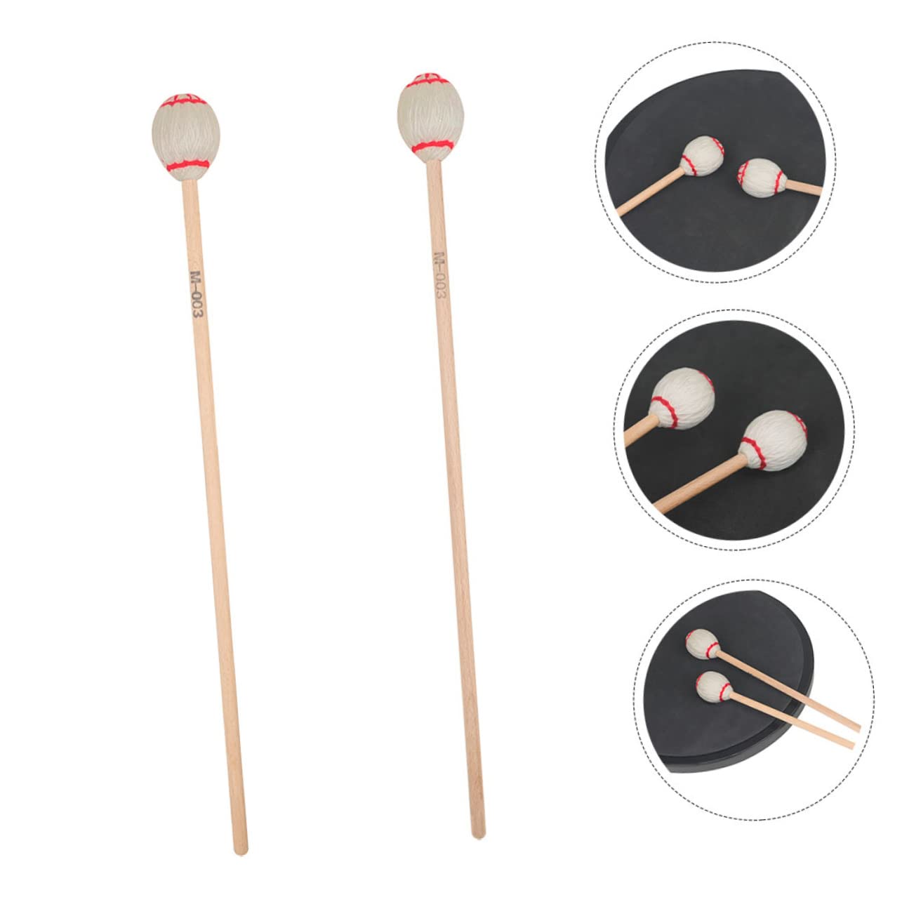 ifundom 6pièces Maillets Marimba Érable Premium Pour Instruments De Percussion Accessoires Professionnels De Cerisier Pour Pratique Et Performance