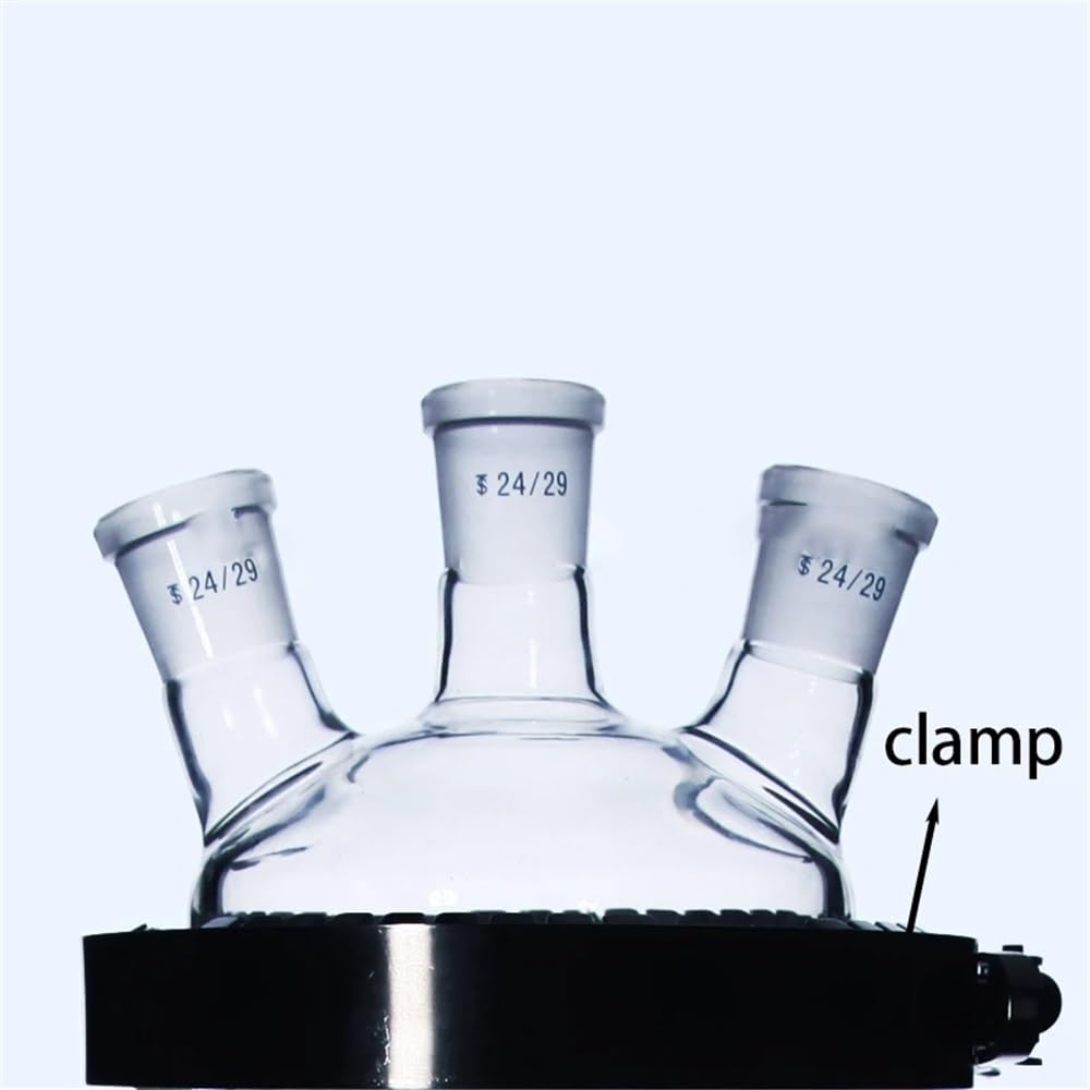 Matraz de reacción de capa de laboratorio con camisa de tres o cuatro bocas abiertas(2000mL24x24x24x24)