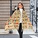 HOAIRONY African Women American Women's Scarf Shawl Cashmere Feel Scarves Fashion Soft Winter Warm Large Scarf with Tassel (C-A1)