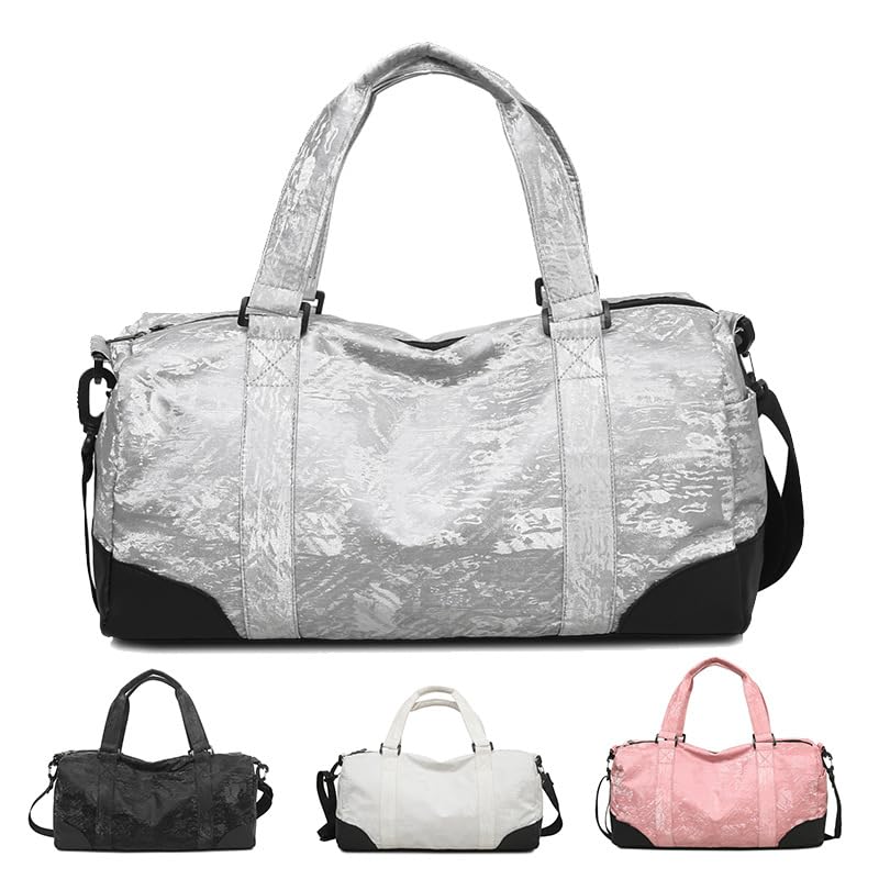 Fashionable travel bag, suitable for travel, vacation, fitness, sports, yoga, swimming and dancing, as a festival gift for both men and women (Grey)2