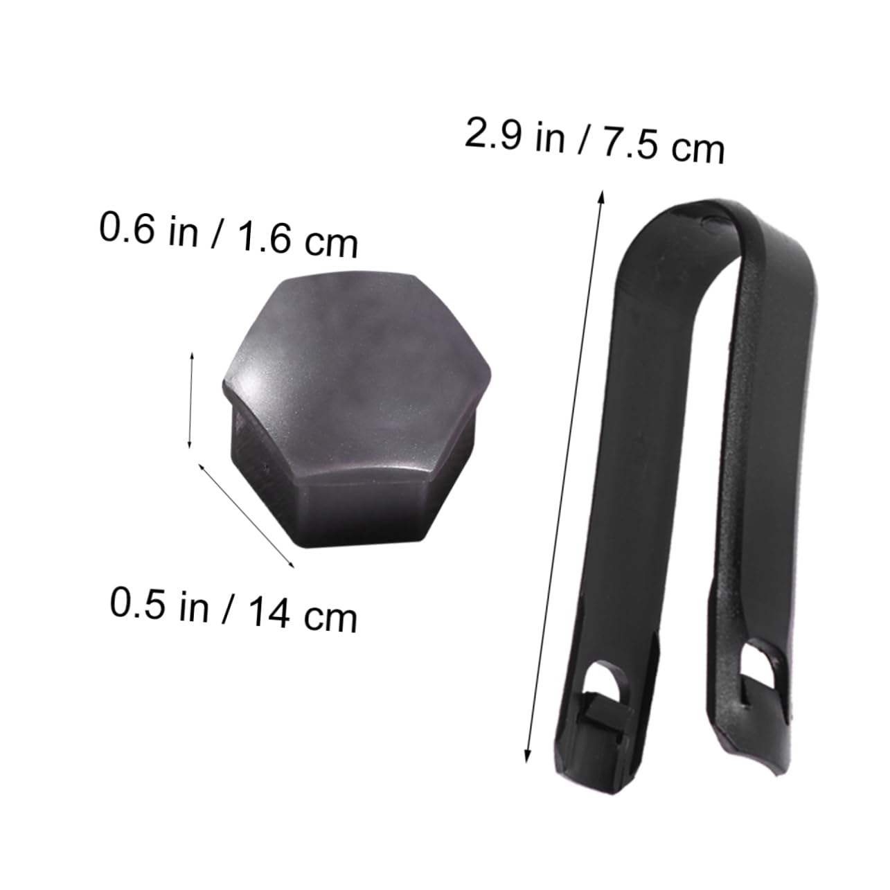 STOBAZA 21Pcs Wheel Lug Nut Covers Durable Protective Caps with Black Clips for Bolt Head Decoration Corrosion Resistance and Easy Installation