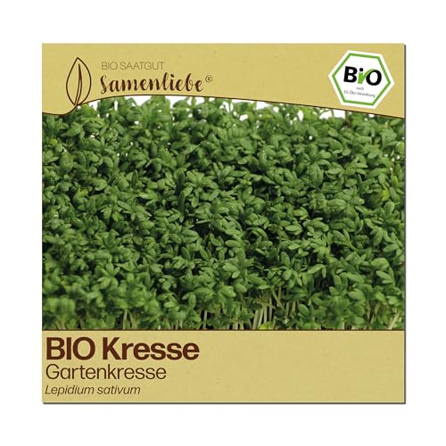 Samenliebe BIO Kresse Samen | Gartenkresse & Küchenkraut - samenfestes BIO Saatgut