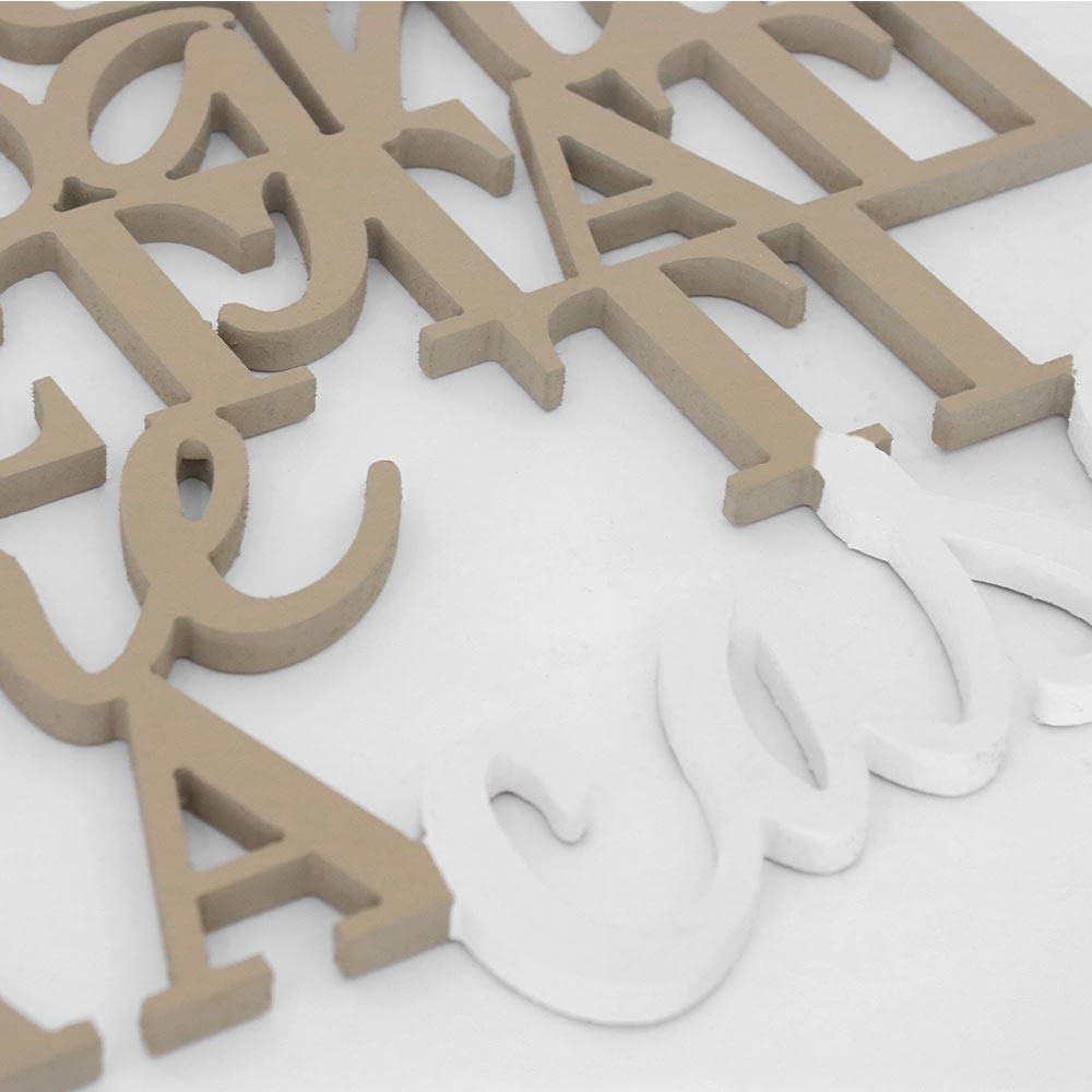 Declea Home Decor Decorazione Murale frase scritta su legno La vita ti porta in luoghi inaspettati, Scritta in legno famiglia casa per decorare le pareti