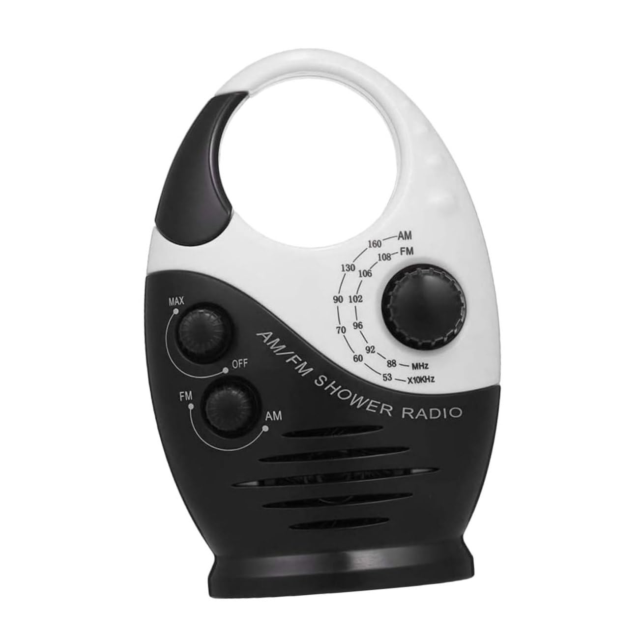 Holibanna Radio De Ducha Am FM con Altavoz Asa Superior para Baño Radio Portátil Resistente Al Agua para Uso Exterior