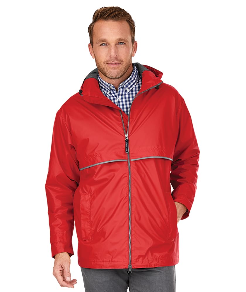 Charles River Men's New Englander Waterproof Rain Jacket (Reg & Ext Sizes)