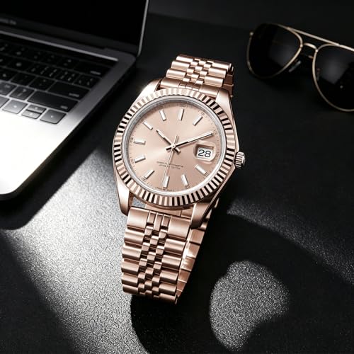 Image of BINLUN Stainless Steel Watch Band Replacement Metal Watch Straps for Men and Women 20mm /22mm /24mm