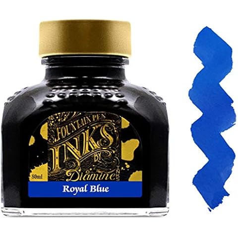 Diamine 80ml Royal Blue fountain pen ink bottle Cover