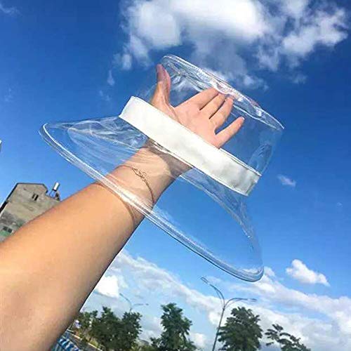 BAOZENGMUY-Chapeau-Bob-Mode-Chapeau-De-Soleil-Seau-Chapeau-Casquettes-Femmes-Haute-Rue-Ete-Plage-Chapeau-Transparent-Pare-Soleil-Impermeable-Pluie-Chapeau-pour-Hommes-Dames