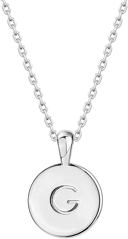 PAVOI Collar con inicial para mujer, colgante de letra del alfabeto chapado en oro de 14 quilates | Collar de letras para mujer, collar con nombre, collar con iniciales