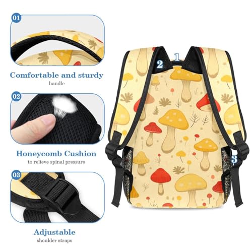 Sac à dos jaune 40cm résistant avec trousse pour l'école