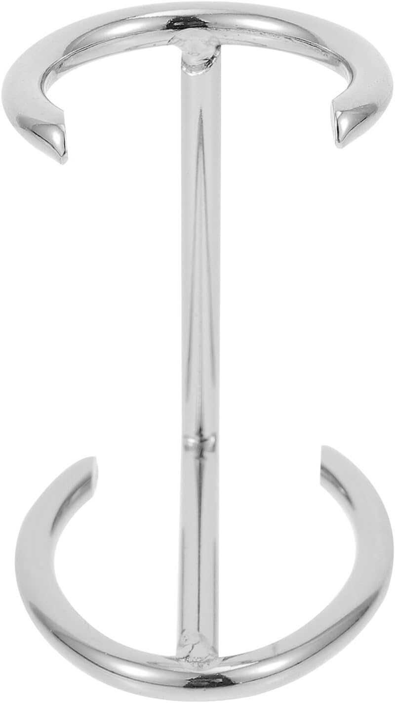 VICASKY Men Razor Brush Holder Bathroom Stand for Shaving Set Silver Alloy Beard Care Tool Supporter with Upside-down Design for Faster Drying and Use