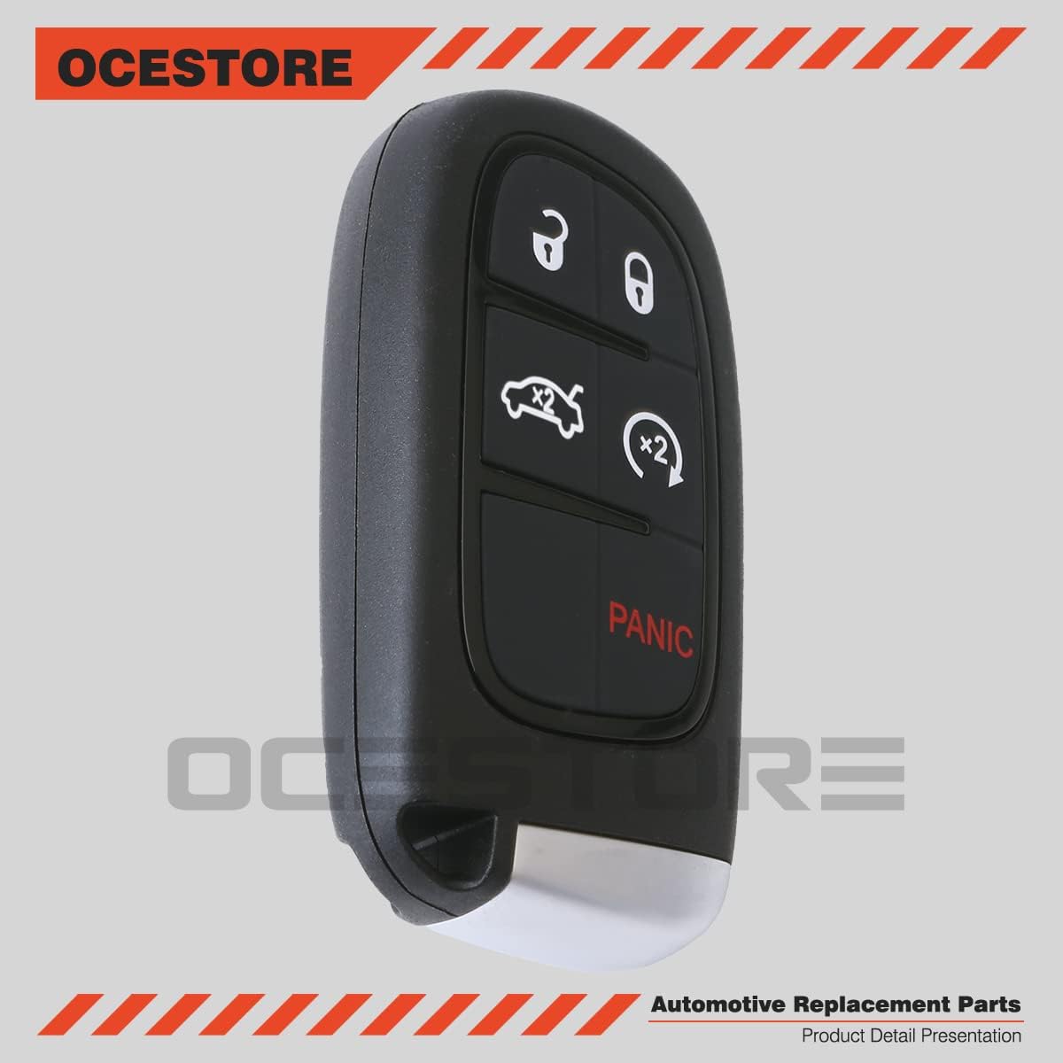 OCESTORE 68394195AA Car Key Fob Keyless Control Entry Remote 68155687AB 5 Button Vehicles Replacement Compatible with 200 300 Charger Challenger 68394191AA