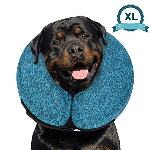 MIDOG Pet Inflatable Collar for After Surgery,Soft Protective Recovery Collar Cone for Dogs