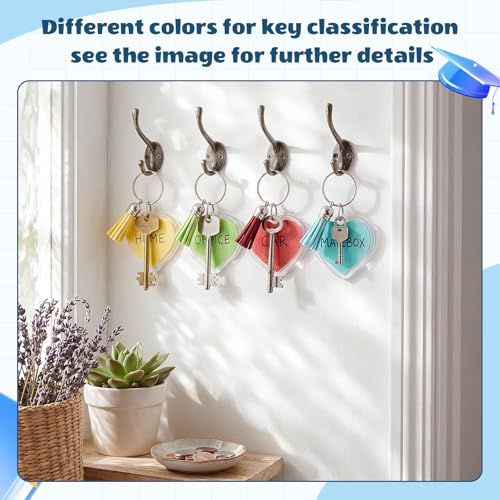 Image of Yaomiao Acrylic Photo Keychain with Tassel Clear Blank Custom Keychain Frame Holder Insert Picture Keyring Making Kit
