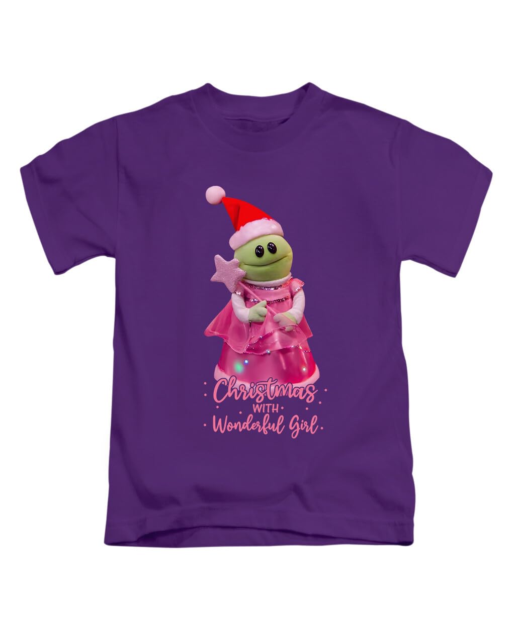 New Spirit Original Christmas with Wonderful Girl Xmas nanalan Mona Meme Tee T-Shirt Funny Unisex T Shirt Top Purple