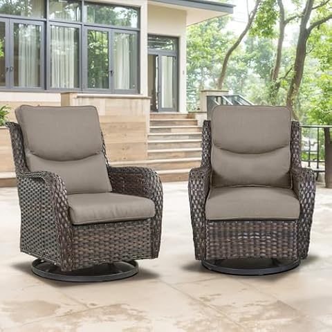 Artfurniz Swivel Patio Chairs Set Cover
