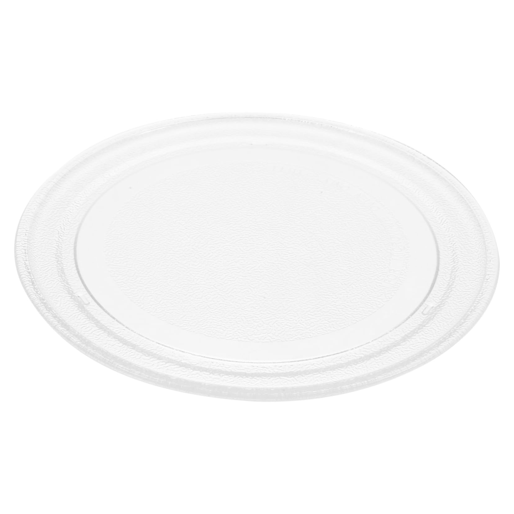 Plato Giratorio de Vidrio Bandeja de Horno Resistente y Apta para Lavavajillas Blanco para Microondas Reemplazo Adecuado de 25.5cm para Cocción y Grill