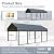RITERYIFER 12x20FT Heavy Duty Metal Carport with Galvanized Steel Frame, Vertical Roof Design, Reinforced Base, and All-Weather Canopy Kit for Outdoor Vehicle Shelter