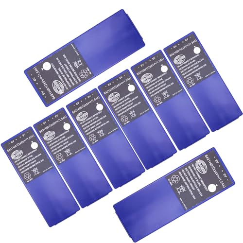 XCGonSa 8-Pack 6V 1500mAh Replacement Battery for HBC Radiomatic BA213020 BA214061 FUB10AA Battery
