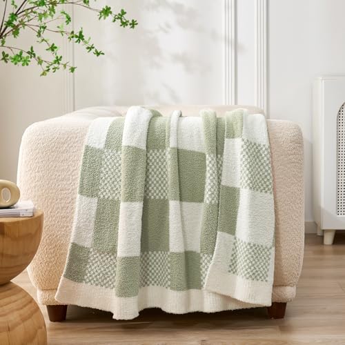 Couverture à carreaux haut de gamme Snuggle Sac en microfibre réversible douce