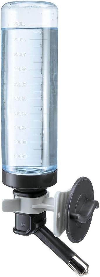 Ferplast Universal drinker water dispenser for dog carriers DRINKY DOG Drinking fountain 0.6 litres of water for dogs, Sturdy plastic, non-toxic and recyclable, Graduated markings on the outside, 7 x