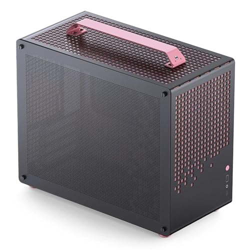 Panel lateral izquierdo con malla para gabinete JONSBO Z20, compatible con chasis MATX, con manija integrada y flujo de aire mejorado (Negro) miniatura 4