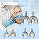 PACKUNG 6 Stück Dental-Einzelabdrucklöffel mit Perforationen 3 oben und 3 unten – hochbeständiger Edelstahl – unverzichtbares Instrument für Zahnärzte