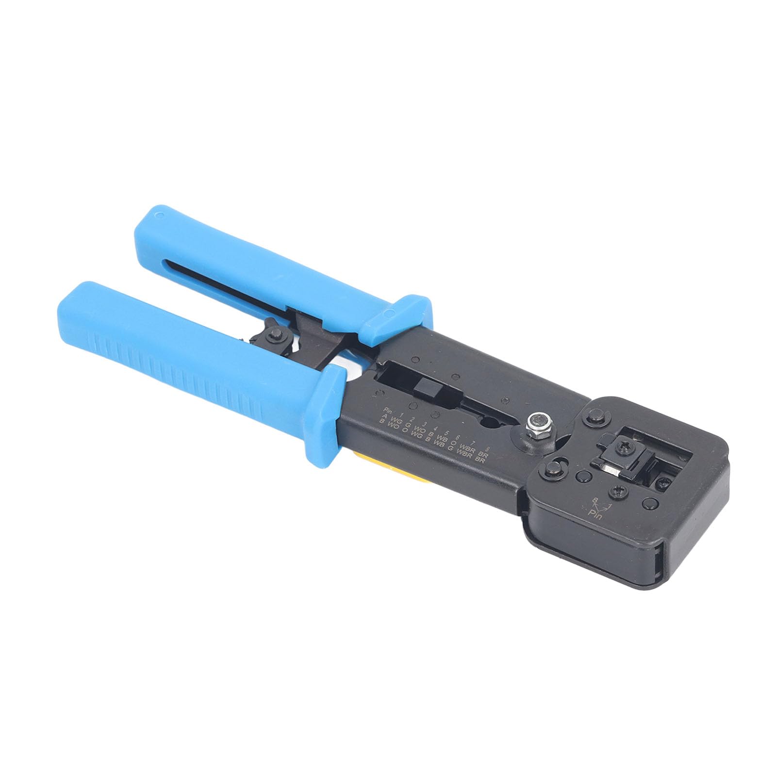 Crimpatrice per Cavi Dati, Superficie Anodizzata Nera Resistente Alla Ruggine Set di Crimpatura Ethernet Durevole Buona compatibilità Ampia Applicazione per l'installazione di