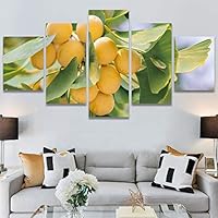 SIGNWIN 5 Panel Canvas Wall Art Modern Art Decorative Elements Dramatic Floral Multicolor Photography Single for Home Decorations Ready to Hang - 12