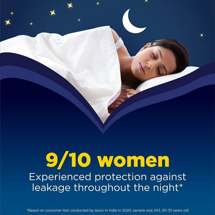 STAYFREE Secure Nights Cottony Soft Comfort XL- 20+20+20 Counts Sanitary Pad (Pack of 60) 1