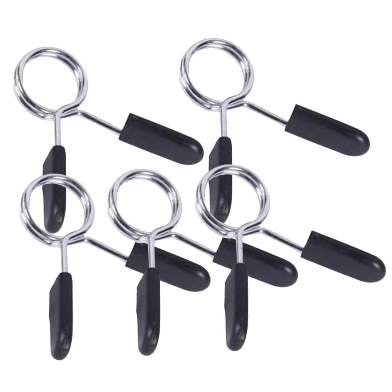 Homoyoyo Barbell Clamp Spring Clip 5pcs 24mm Dumbbell Collar Equipment Weightlifting Powerlifting Bar Spring Collar