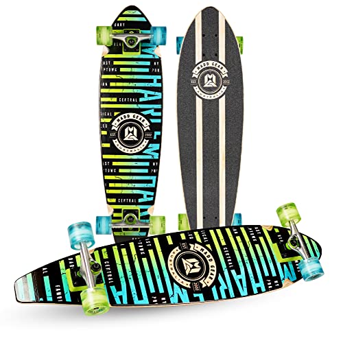 Madd Gear Complete Longboard 36â€ x 9â€ â€“ Suits Ages 5+ - Max Rider Weight 220lbs â€“ 8 Ply Maple Deck Aluminum Trucks 62mm Wheels ABEC-9 Bearings (Shake)