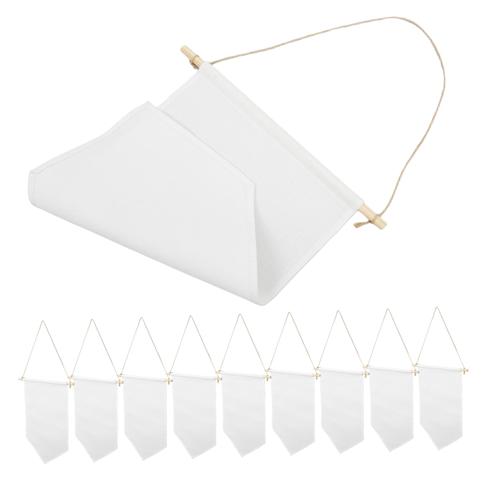 NUOBESTY Sublimation Blank Canvas Banners Wall Hanging Organizer for Enamel Brooches and Jewelry Display Decor for Home and Craft Projects