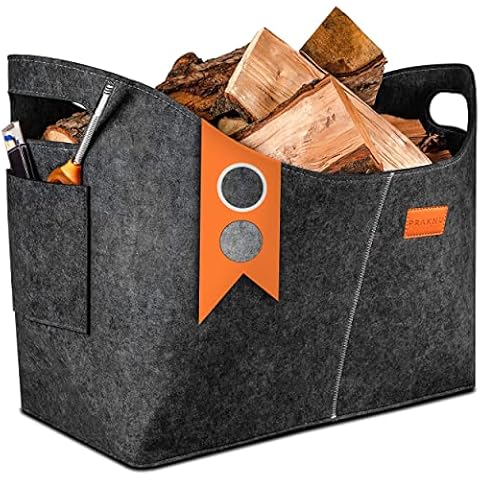 Bolsa para Leña Grande de Fieltro Reciclado Cover