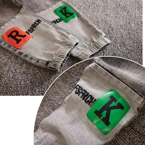 Baby Toddler Elastic Waist Cute Printed Fashion Jeans Little Boys'Stretch Jogger Denim Pants Clothes4