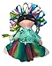 Mexican Handmade Traditional Maria Rag Doll - 7 inches - Green