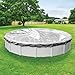 Pool Mate 24 ft Extra Strength Silver Winter Pool Cover for Above Ground Pools, 4 ft Overlap (28 ft Cover Size), Solid 12 x 12 Scrim, 3.7 oz/yd2, 15-Year Warranty, Style: 3324-4-PM