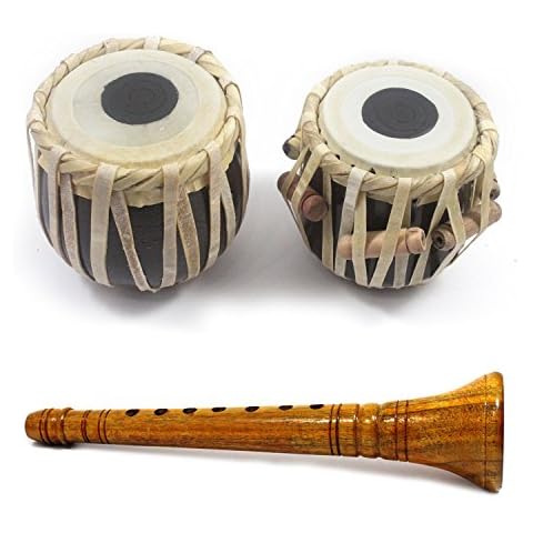 India Meets India Handicraft Clarinet and 4" Tabla Drum Set 5 Years Kids, Student Tabla Set, Best Gifting Made By Awarded Indian Artisan Cover