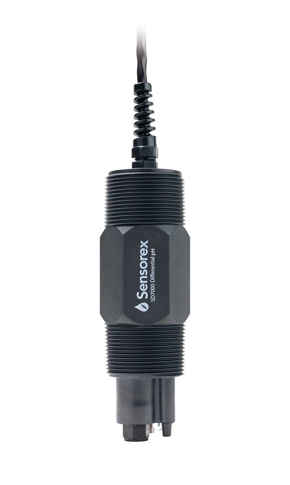Sensorex SD7000CD 5-Wire Differential pH Sensor, PPS, 300 Ohm NTC, 1.5