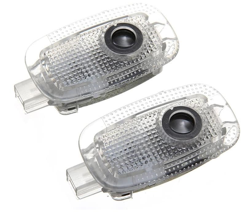 HD Glass Door Lights for Accessories W221 S Class 2008 2013 S500 S350 S63 S65 (S Class, W221 2006–2013), IP67 Waterproof Puddle LED Welcome Lamps Door Entry Lighting LED Puddle