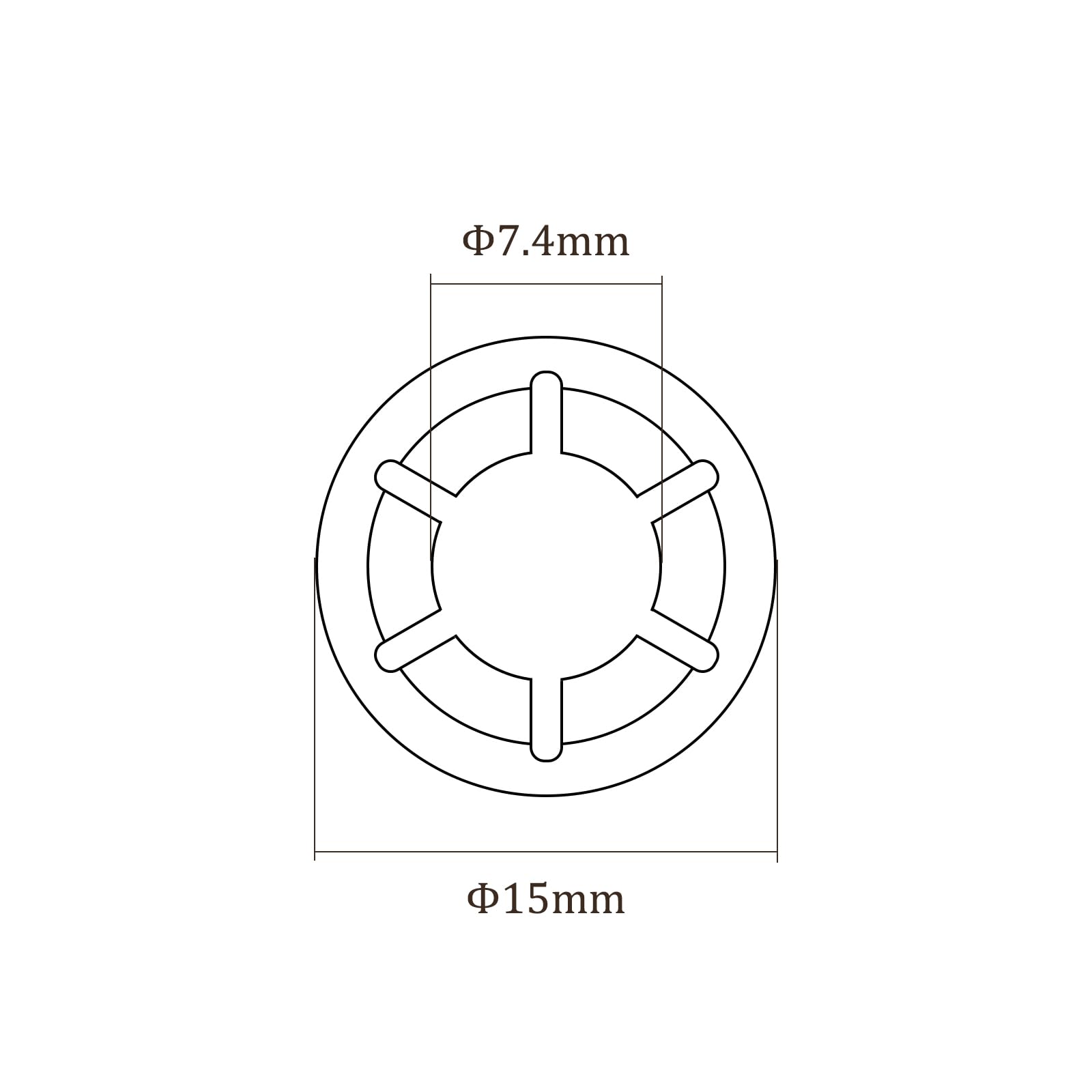 Kozelo 20pcs M8 Internal Tooth Star Locking Washer - Image 3
