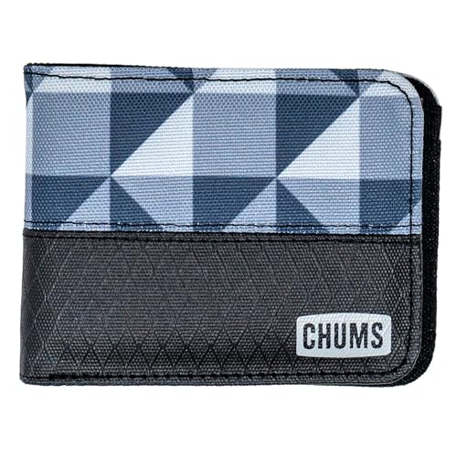 Chums Rover Bifold Wallet - Mens Wallet Slim & Front Pocket RFID Blocking Wallet with Canvas Ripstop Fabric - Geo