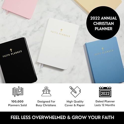 Miniatura 2 de Agenda cristiana 2023, diario bíblico y diario de oración, agenda cristiana diaria 2023 para mujeres y hombres con planificación semanal y mensual,