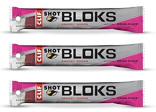 Clif Shot Bloks - Cran-Razz (3 x 2.1oz Bars) by Clif